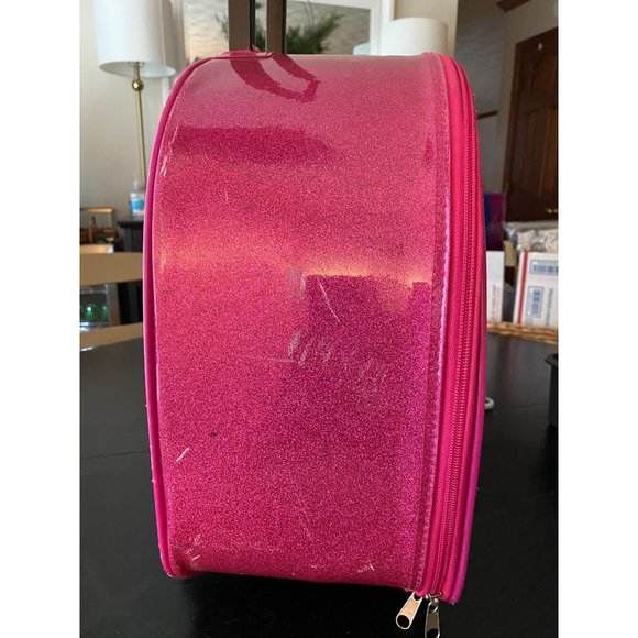 Disney Store 11 Princess Rolling Luggage Kids Pink Travel Suitcase 16 x 14.5 x 7 - Picture 14 of 16